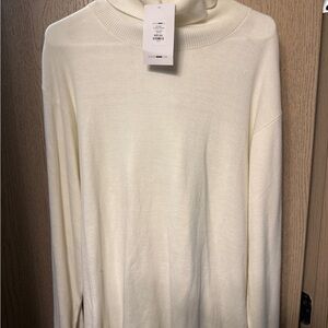 Fashion Nova Cream Turtleneck Sweater